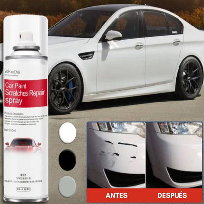 Spray reparador de arañazos en pintura de coche